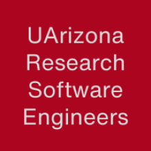 UArizona Research Software Engineers on red background