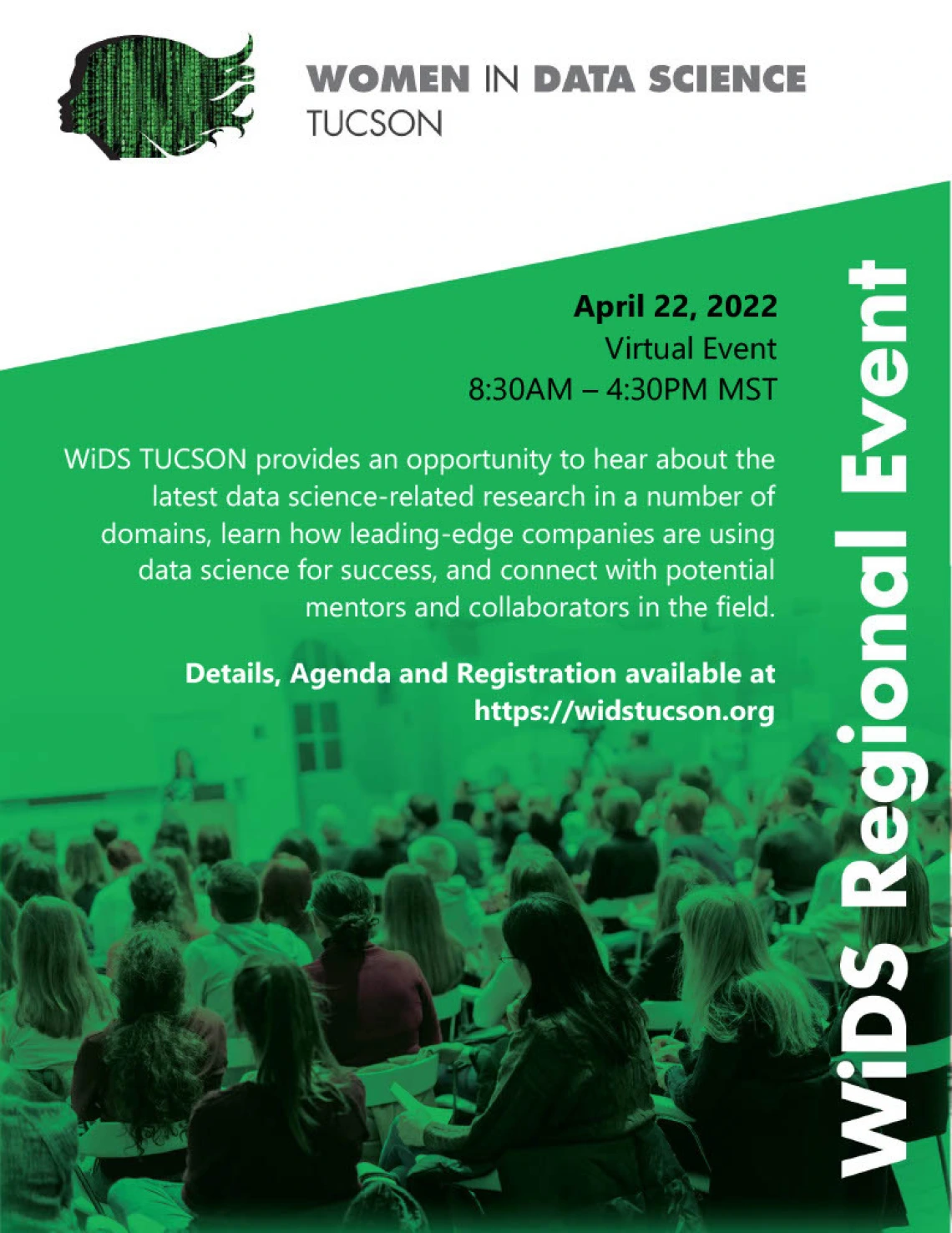 WiDS 2022 Regional event flyer