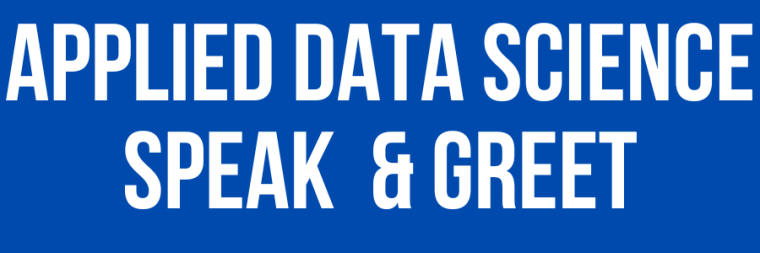 Applied Data Science Speak & Greet logo