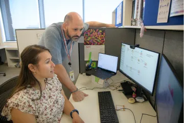 Luisa Roojas and Johnathan in office